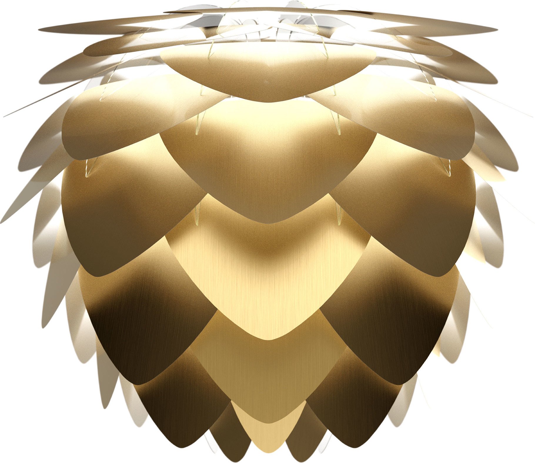 Lampa Aluvia mini szczotkowany mosiądz