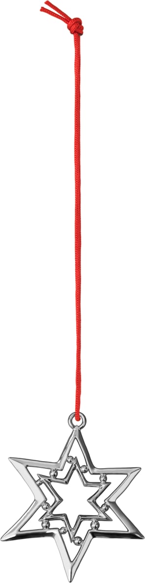 Ozdoba choinkowa Karen Blixen gwiazda 8 cm srebrna