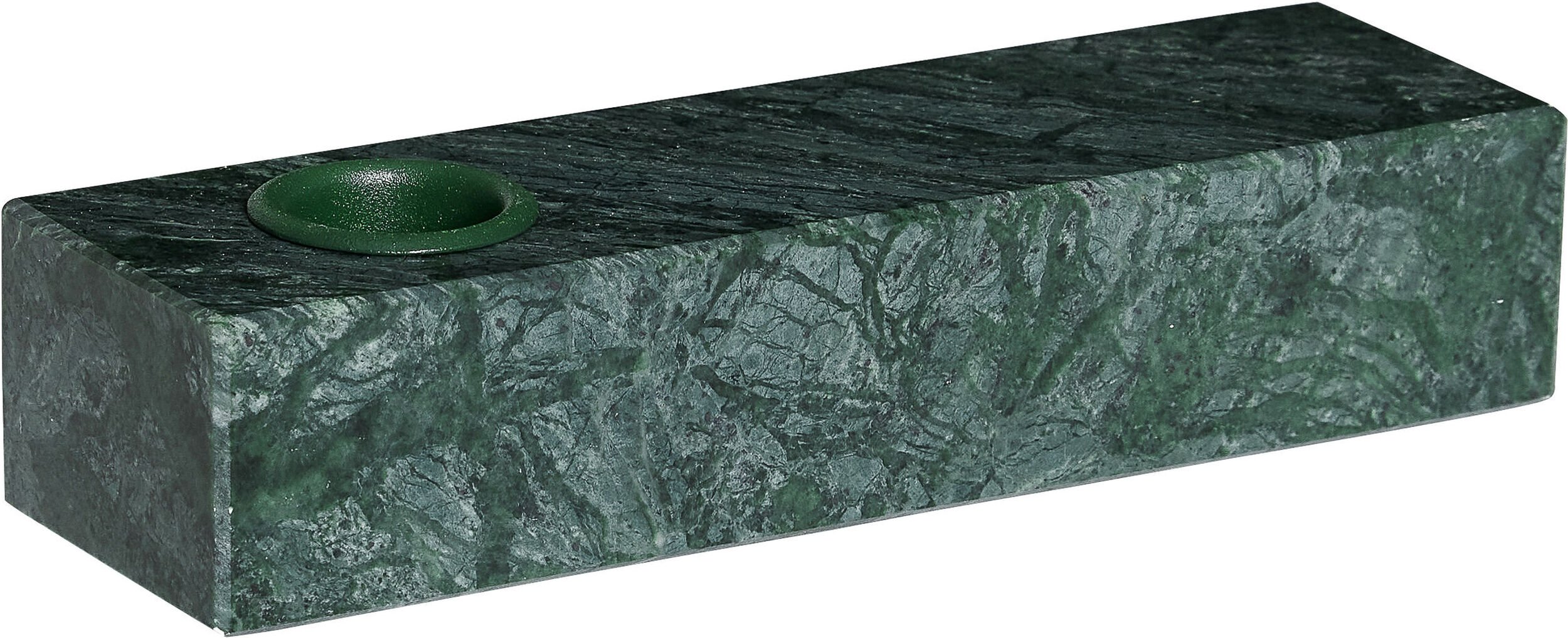 Świecznik na klasyczną świecę Brick zielony