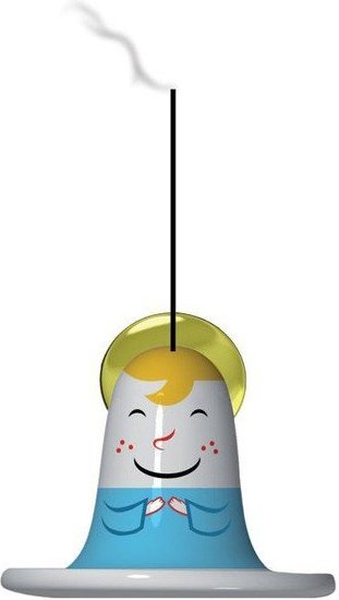 Porcelanowa figurka i podstawka na kadzidło Angelo