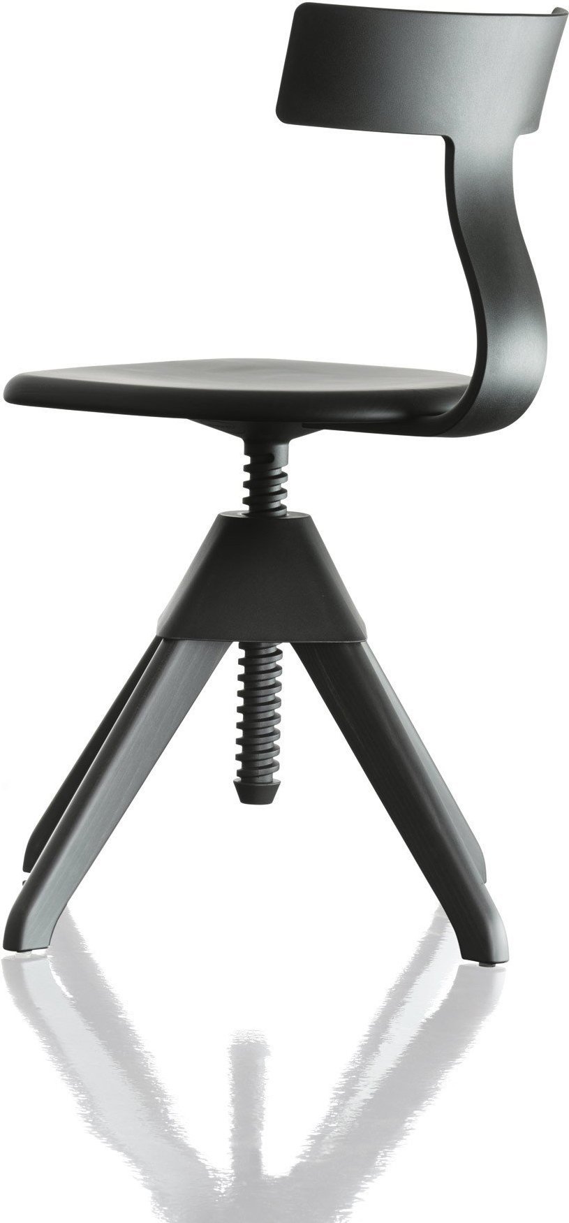 Krzesło Tuffy czarne siedzisko czarne oparcie