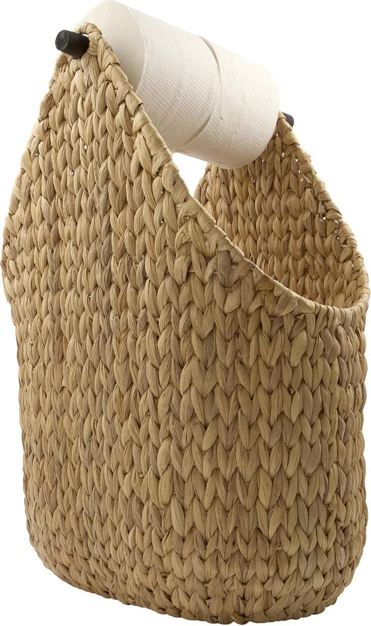 Stojak na papier toaletowy Paper Natural 24 x 50 cm z koszem