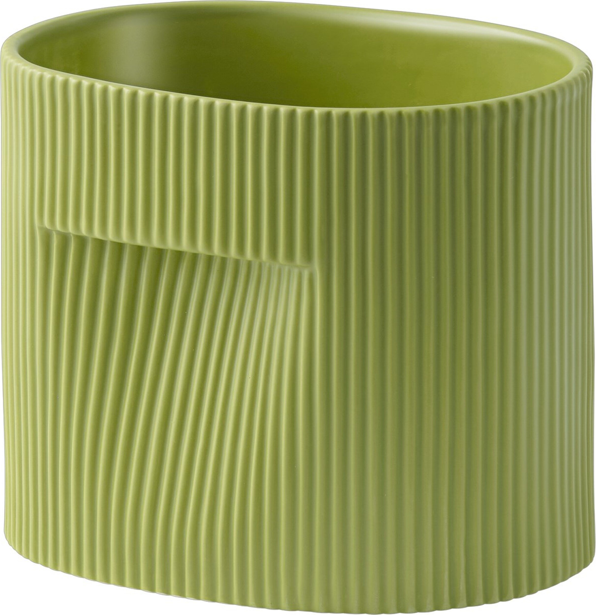 Osłonka na doniczkę Ridge 15 cm zielona