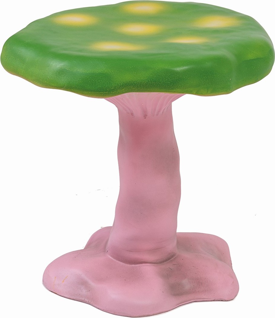 Stołek Amanita zielony