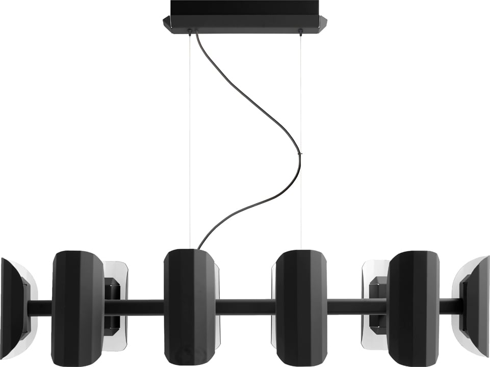 Lampa wisząca wieloramienna Apolin czarna