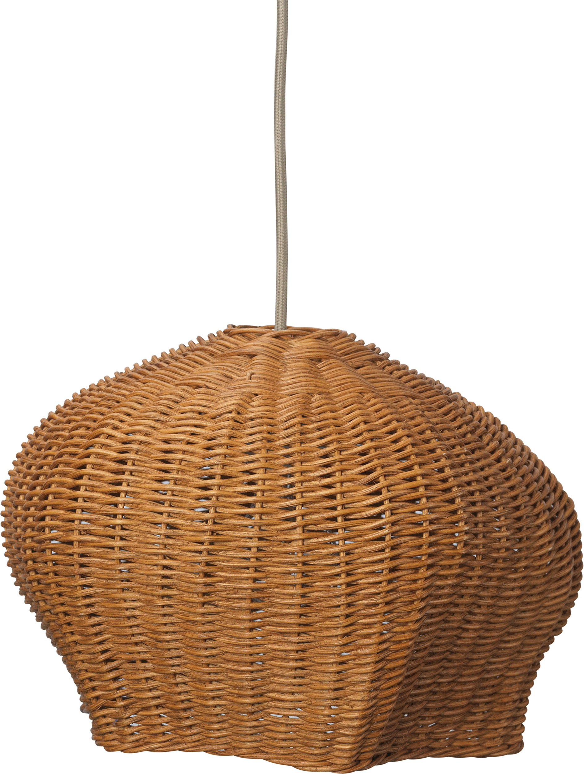Lampa wisząca Drape 32 cm rattanowa