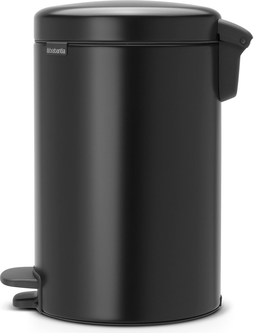 Kosz na śmieci pedałowy NewIcon 12 l matowy czarny