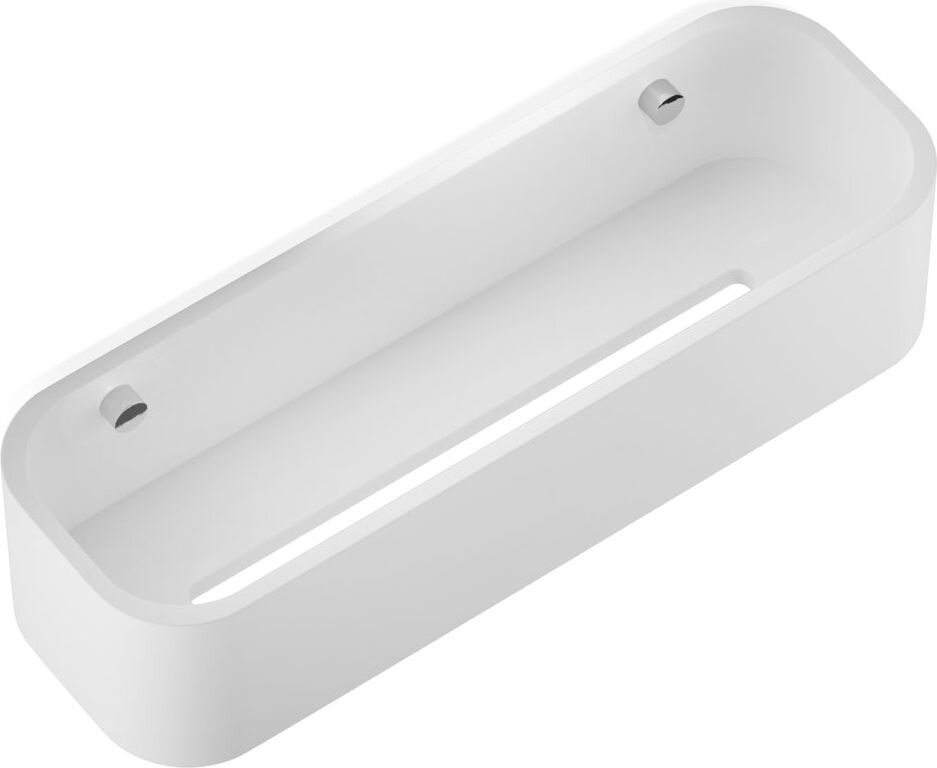 Półka prysznicowa Stone 30 cm chrom-biała