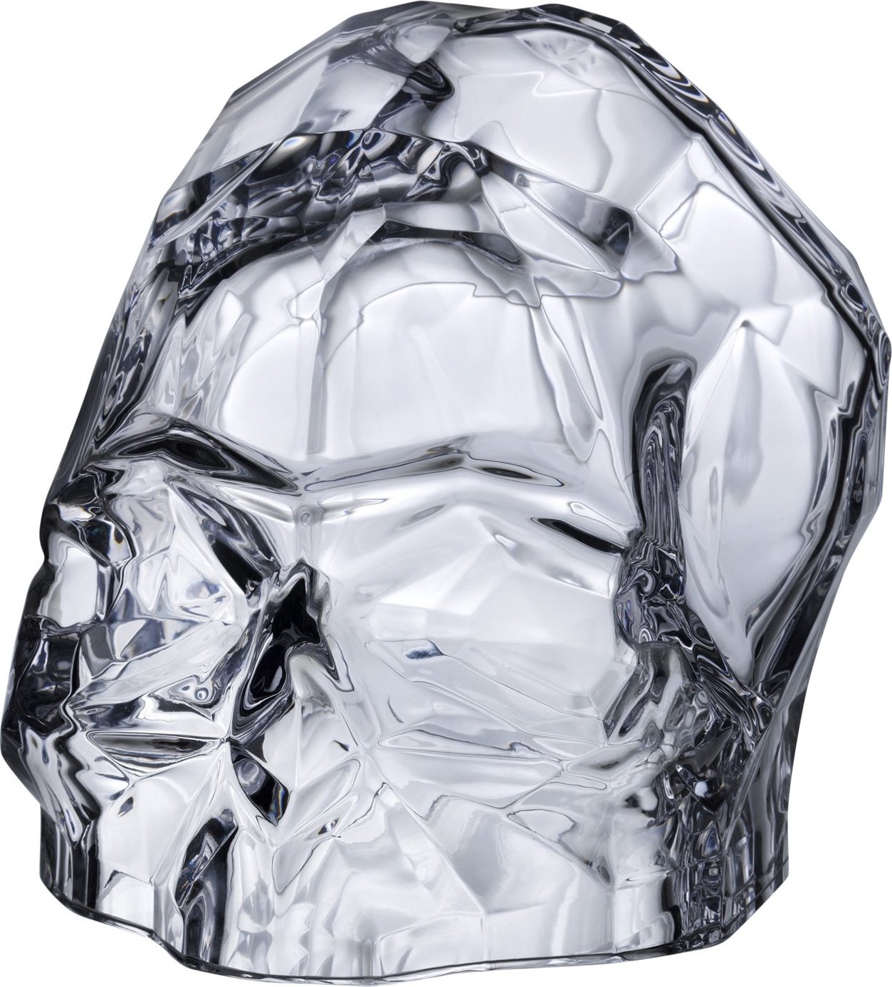 Figurka dekoracyjna Memento Mori czaszka L transparentna