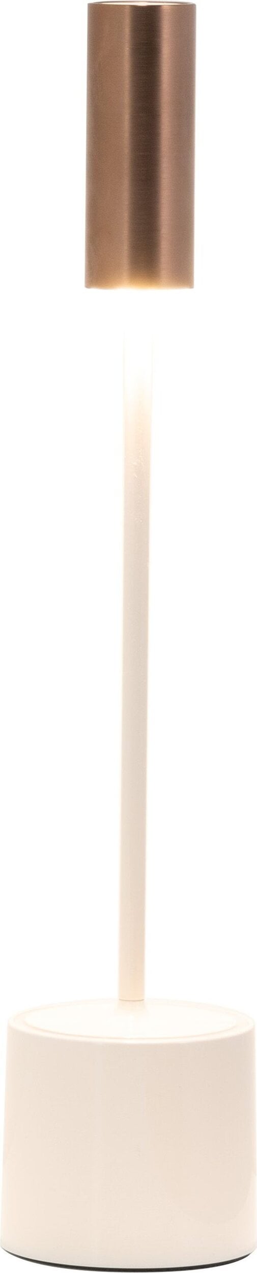 Lampa stołowa bezprzewodowa Carolina ivory-brąz