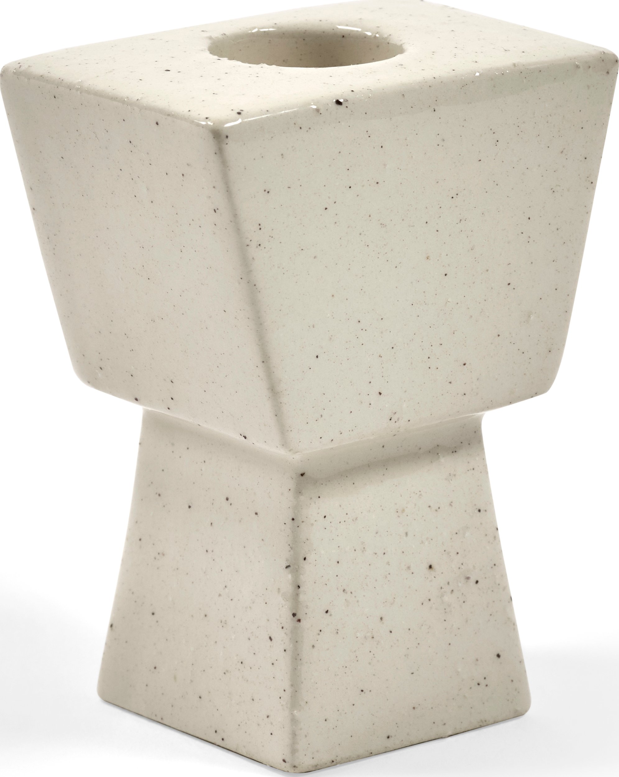 Świecznik na klasyczną świecę Molly 9 cm beżowy