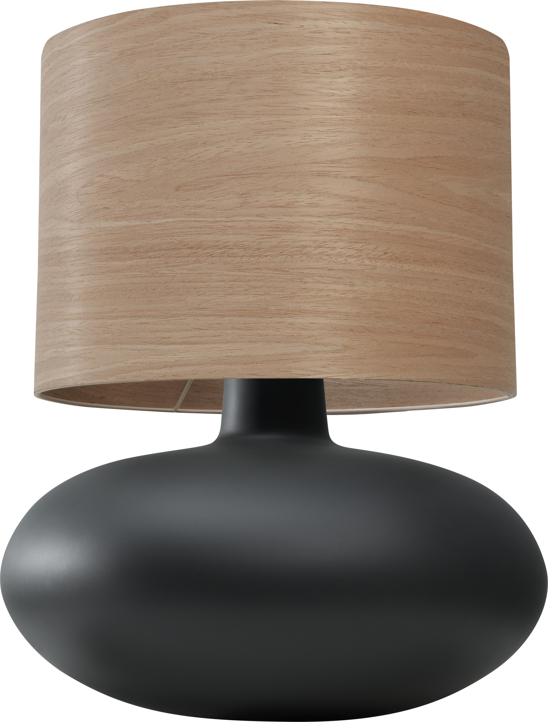 Lampa stołowa Sawa Wood jasny dąb nietransparentna podstawa