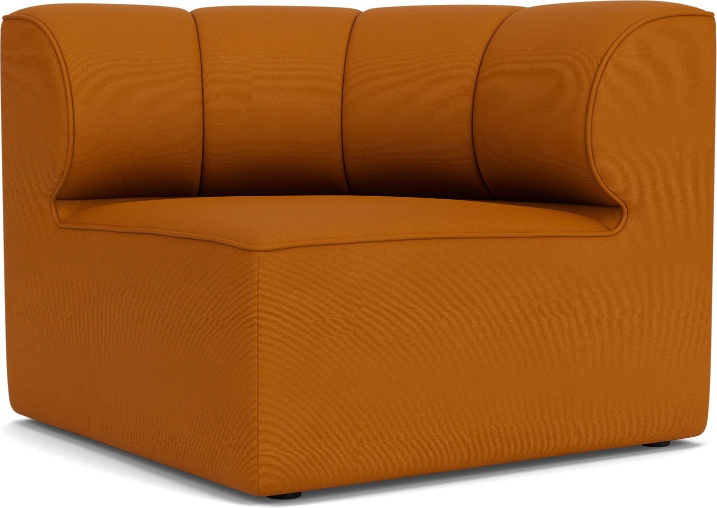 Narożnik lewostronny sofy modułowej Eave Seamline Concave ciemnopomarańczowy