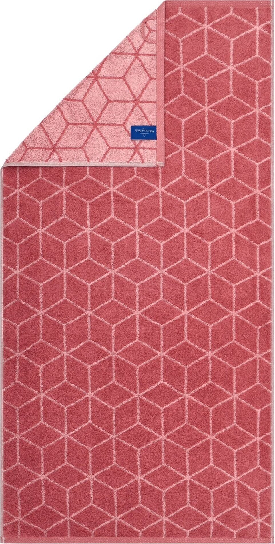 Ręcznik Coordinates Carre 80 x 150 cm koralowy