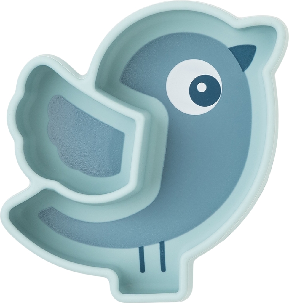 Talerzyk z przyssawką Birdee niebieski