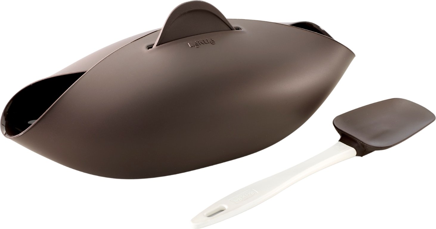 Forma do chleba Lekue brązowa silikonowa ze szpatułką