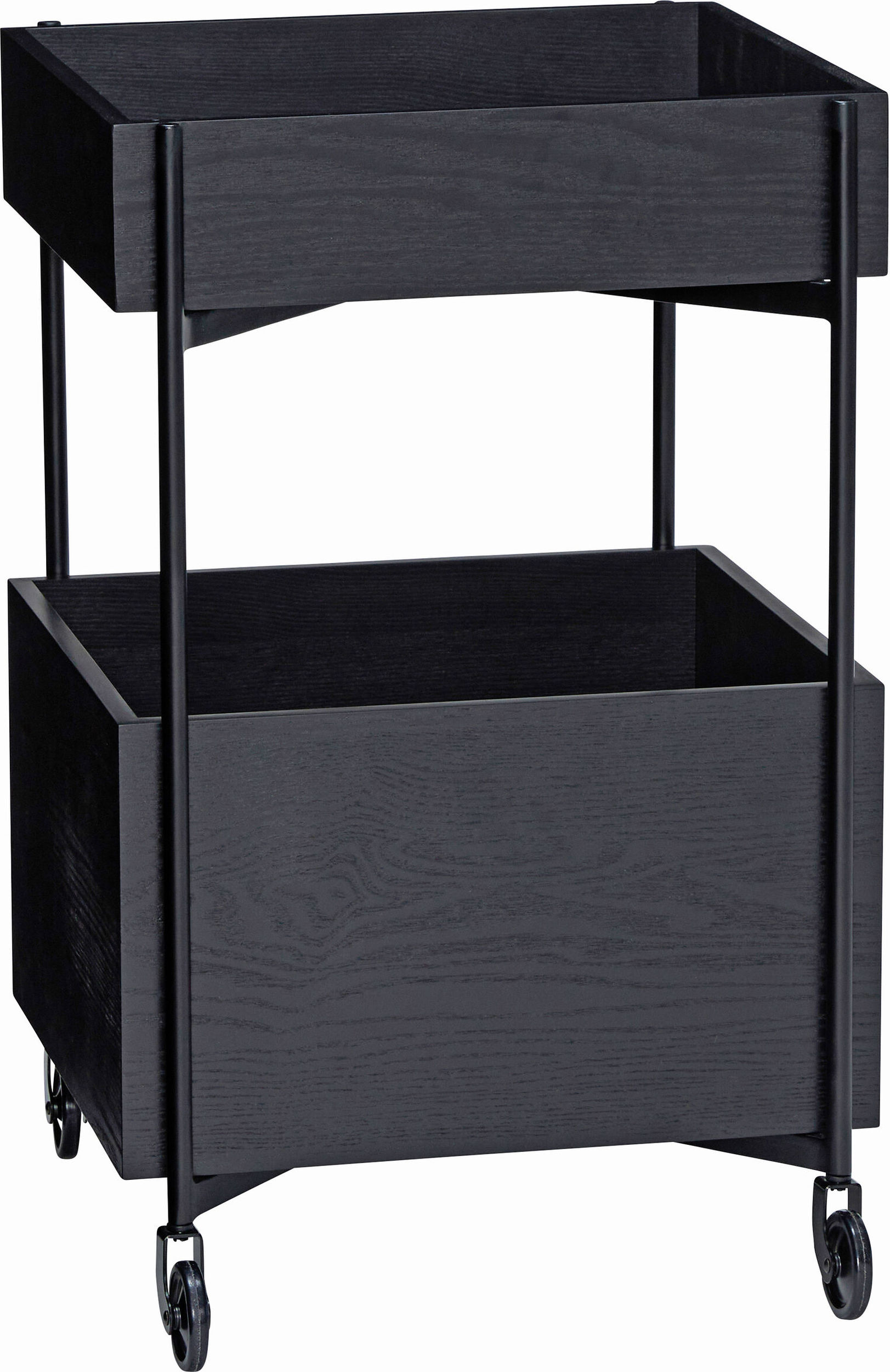 Stolik Fresh czarny na kółkach