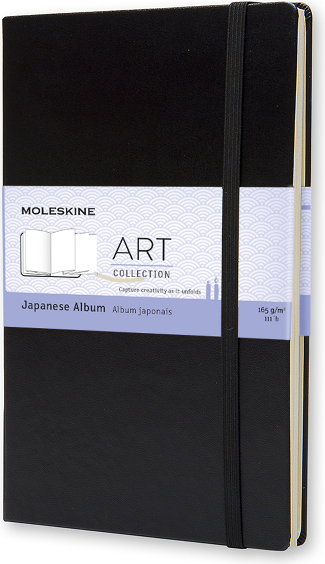 Szkicownik Moleskine Art Japanese Album L czarny 165 g/m² twarda oprawa