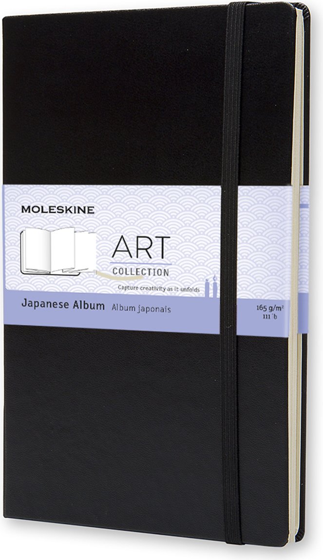 Szkicownik Moleskine Art Japanese Album L czarny 165 g/m² twarda oprawa