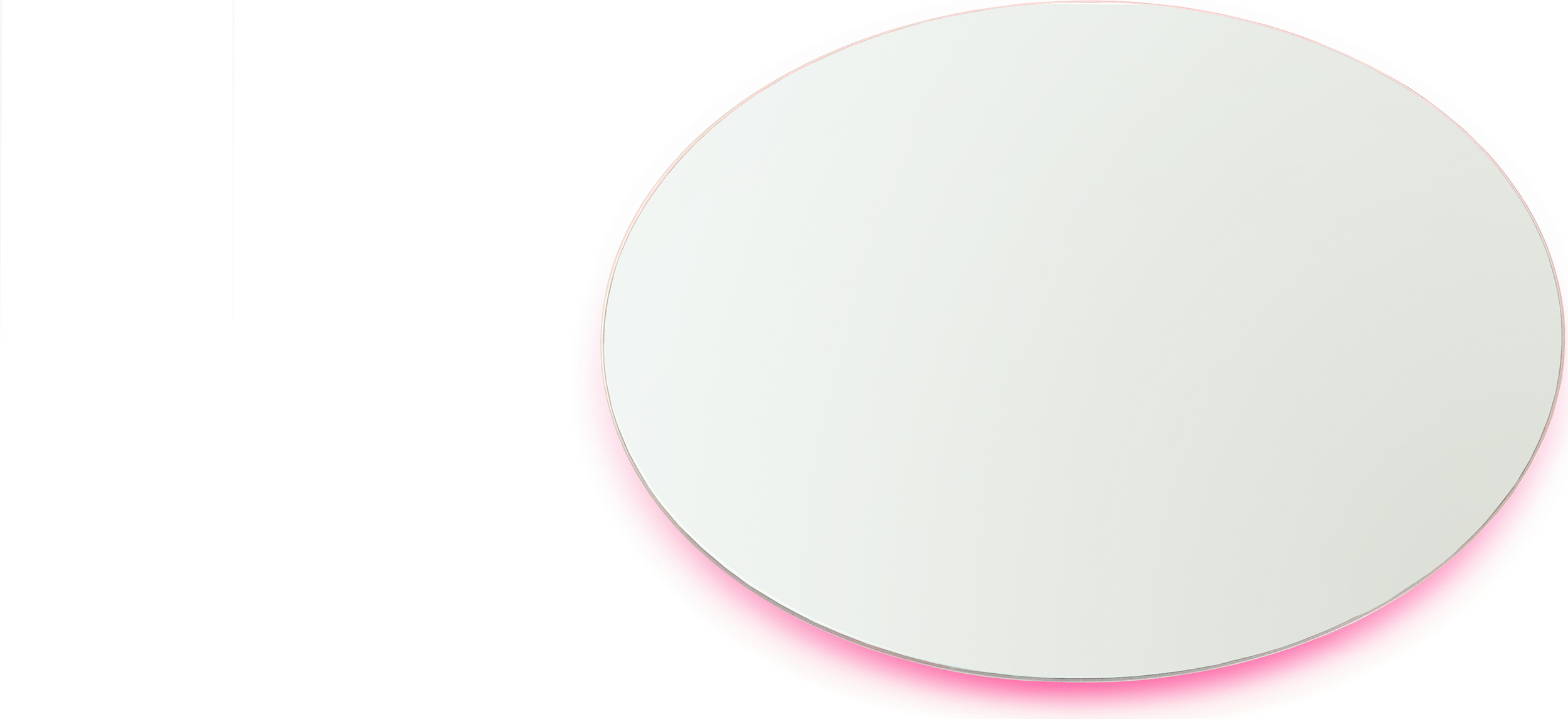 Lustro ścienne Moonlight 45 x 60 cm różowe