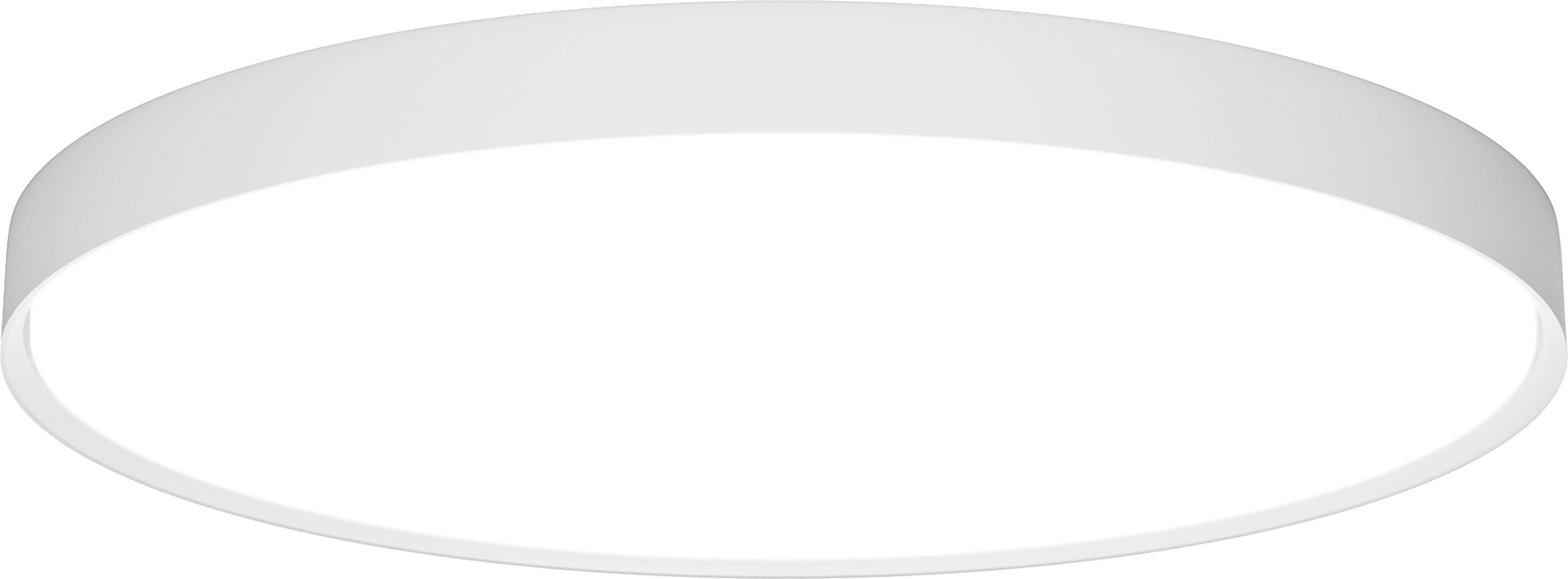 Plafon Slim Round Semi Recessed LED 4000K 68 cm biały z dyfuzorem opal sterowanie oświetleniem Dali