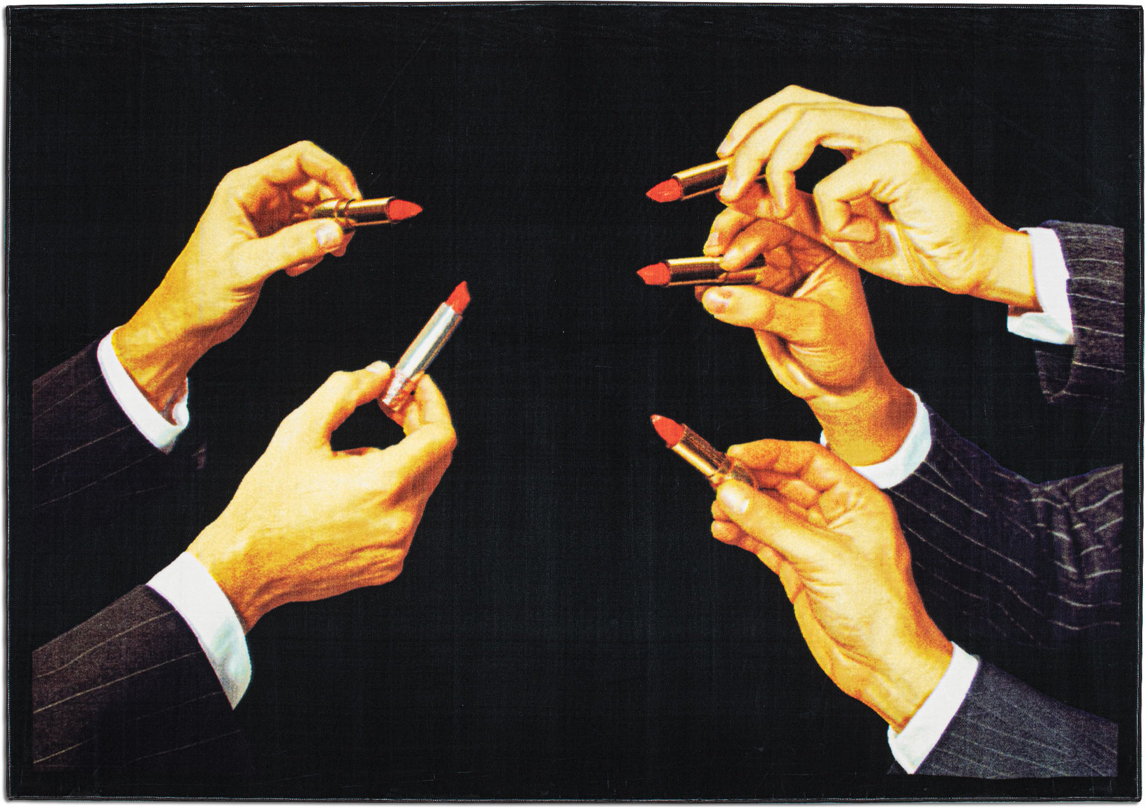 Dywan Toiletpaper Lipstick Black 200 x 280 cm z poliamidu