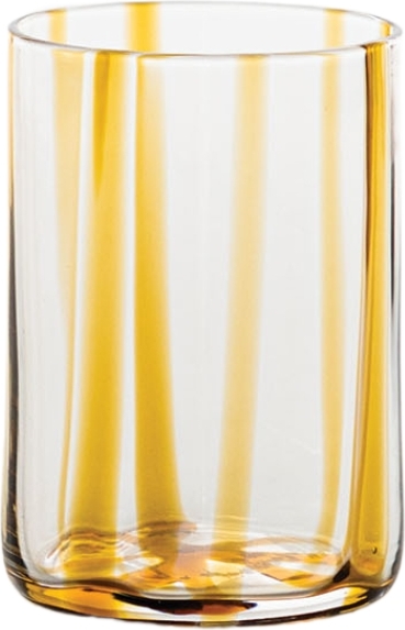 Szklanka Tirache w paski 350 ml bursztynowa