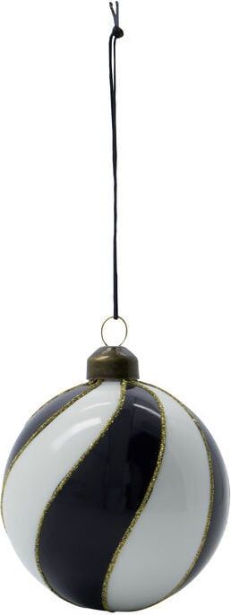 Bombki Coil czarno-białe 4 szt.