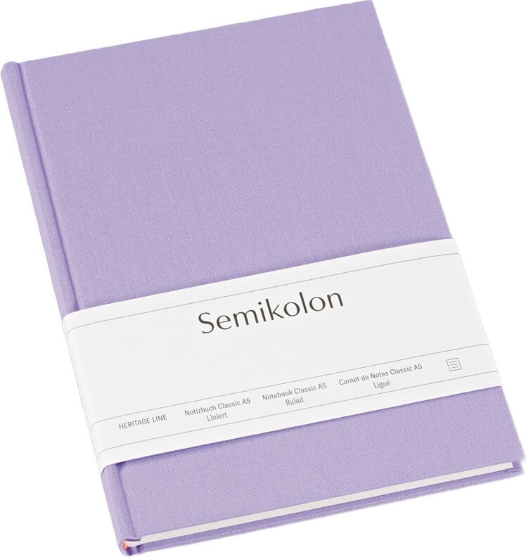 Notes w linię Uni Classic A5 liliowy