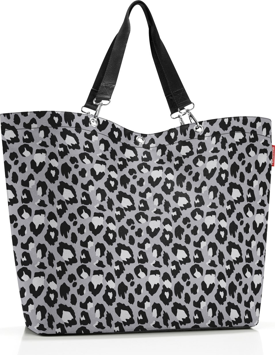Torba Shopper w panterkę XL szara