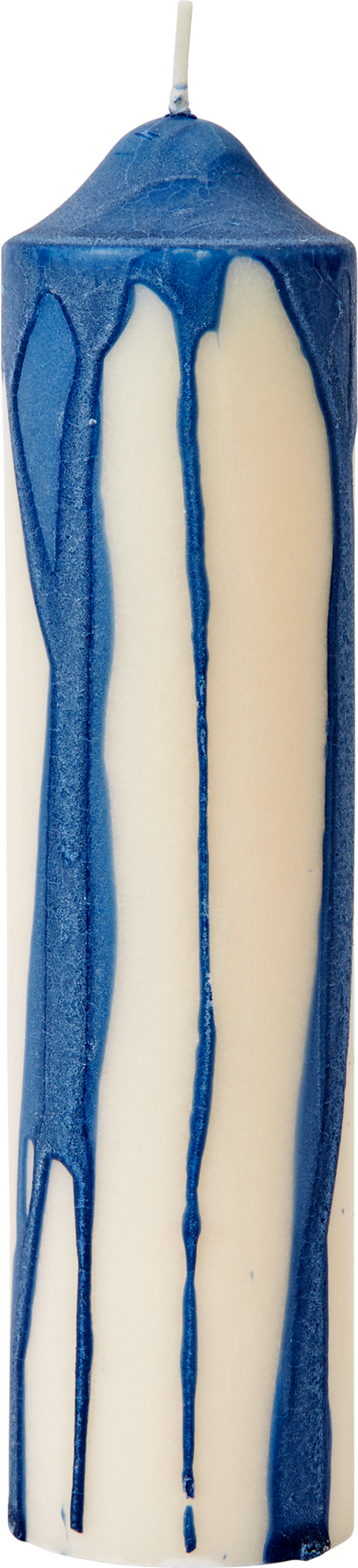 Świeca Dryp Pillar 20 cm niebieska