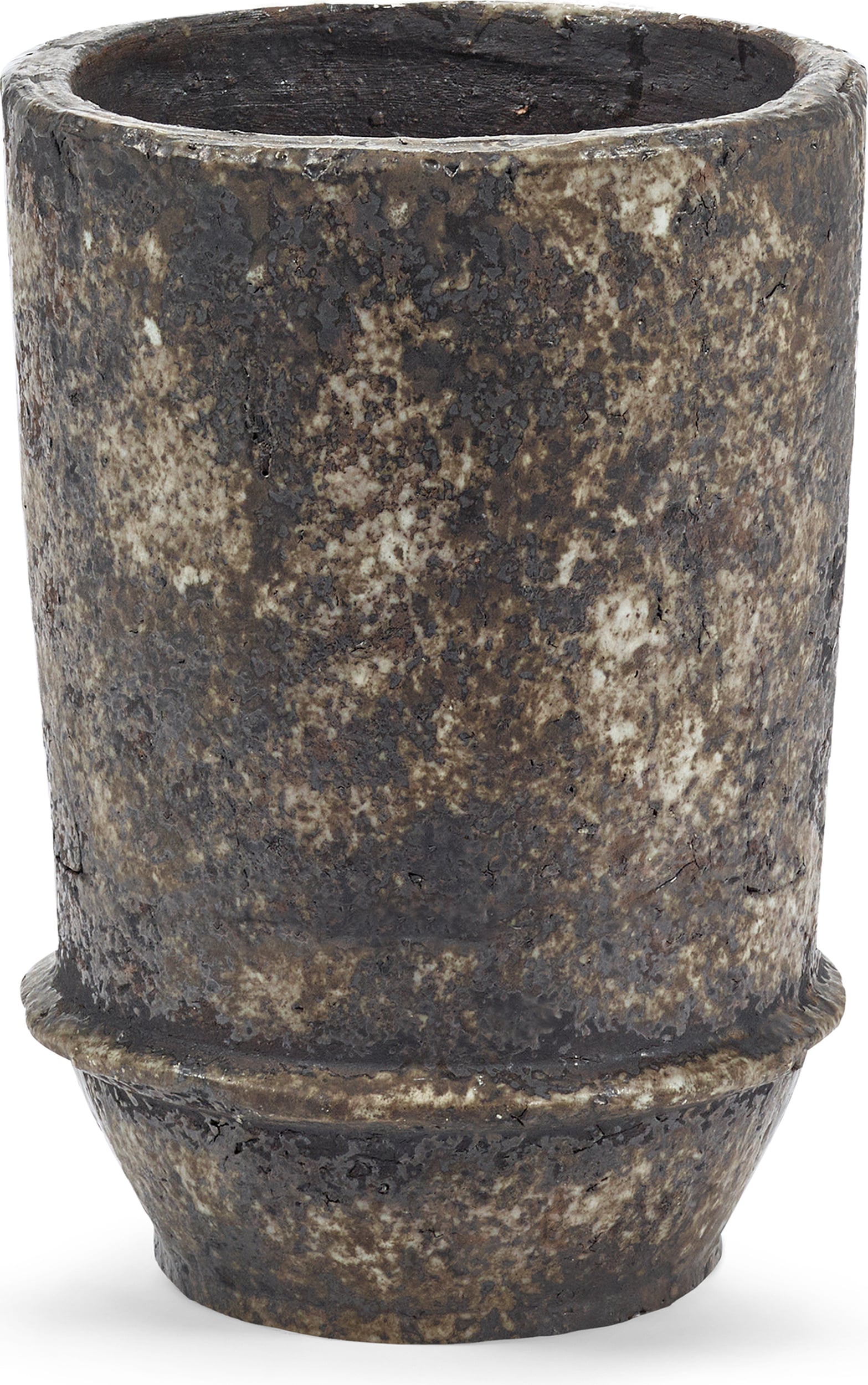 Doniczka Dune 26 cm ciemnobrązowa