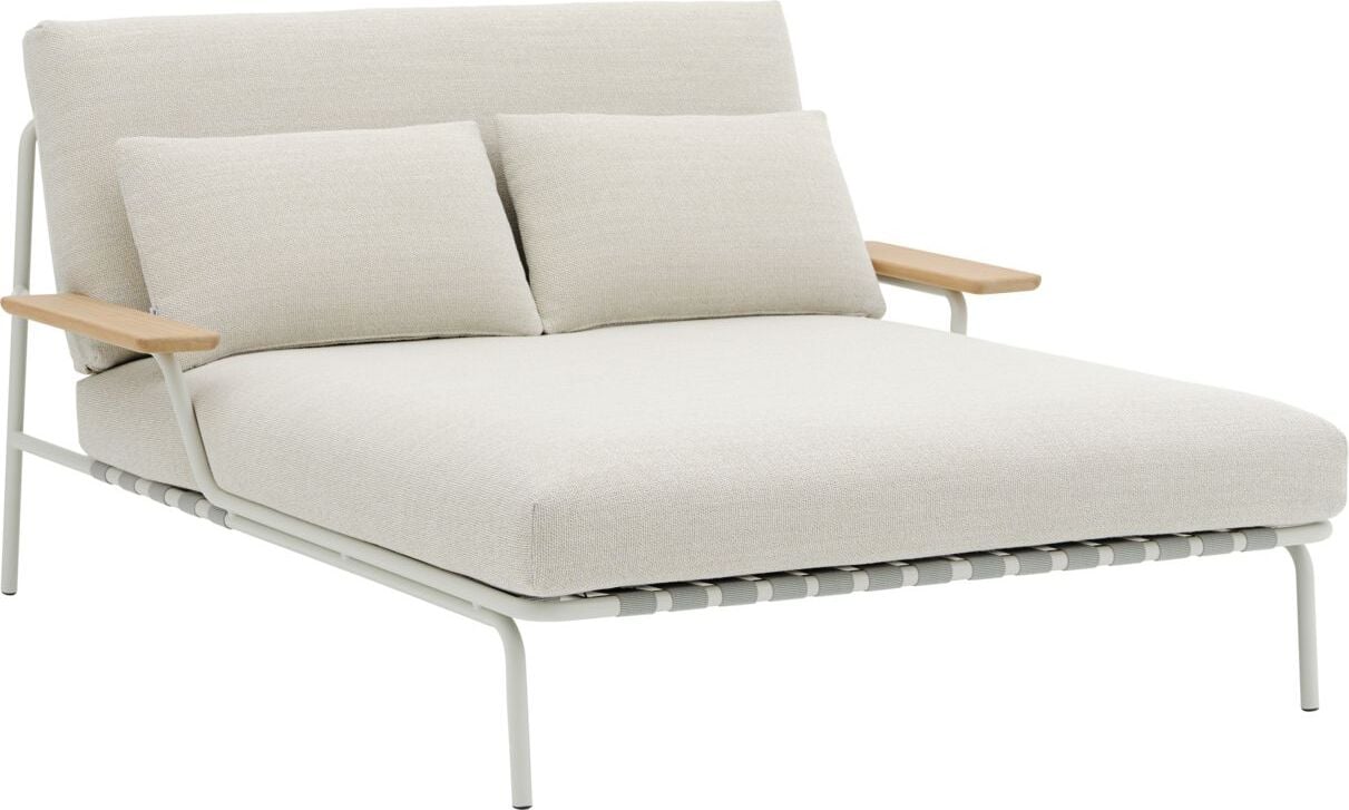 Leżanka ogrodowa Settle beżowa