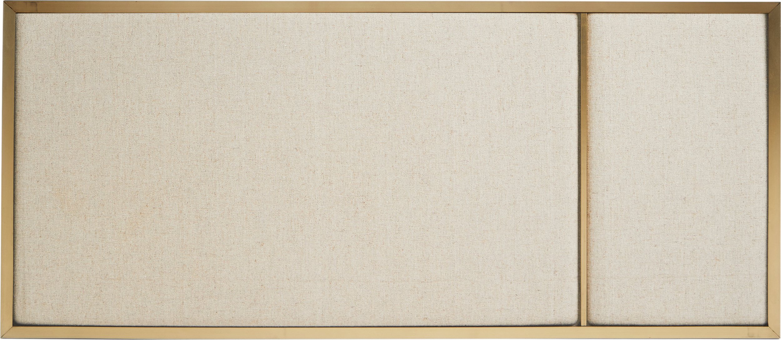 Tablica ścienna tapicerowana z mosiężną ramą Nouveau Pin S beżowa