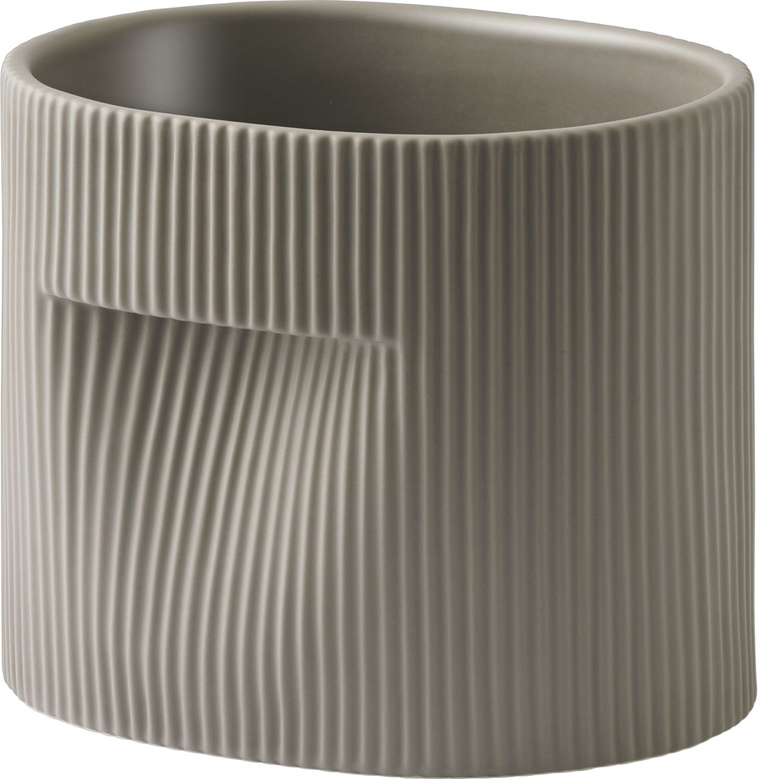 Osłonka na doniczkę Ridge 15 cm taupe