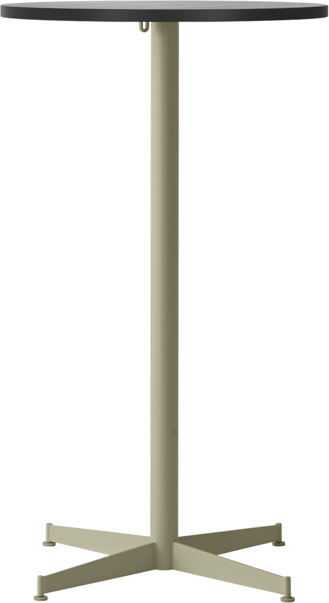 Stół barowy z oliwkową podstawą Nook Star Base wysoki 60 cm czarny