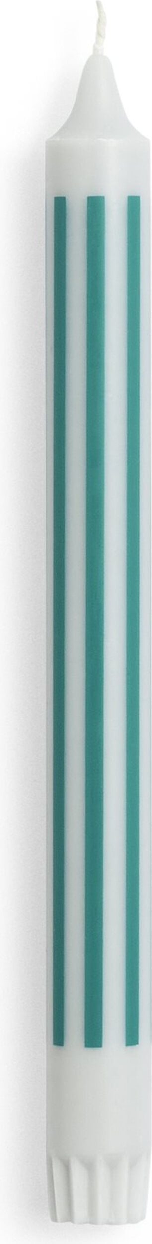 Świeca Hay Pattern paski pionowe zielona