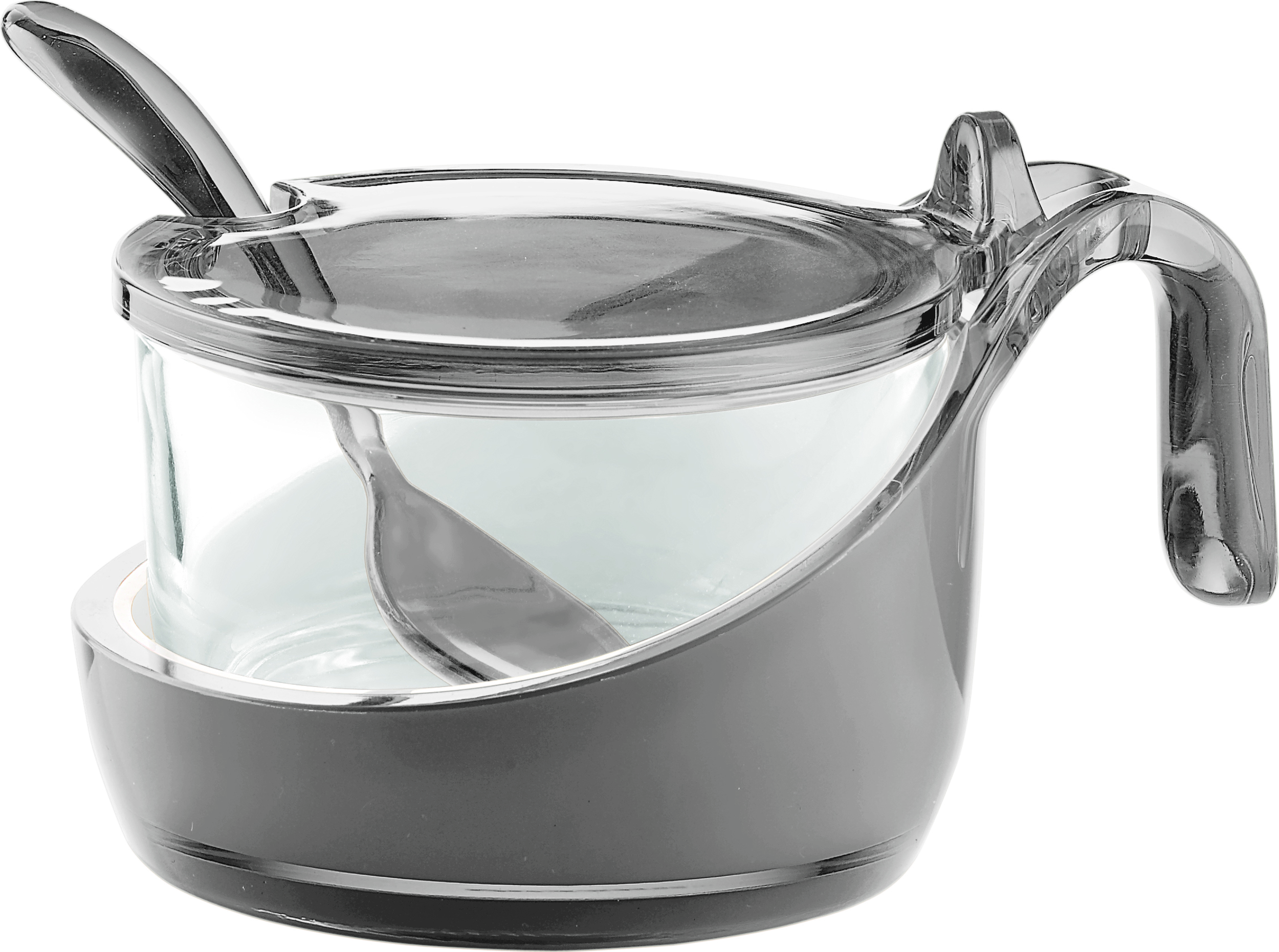 Cukiernica Two-tone szara z łyżeczką