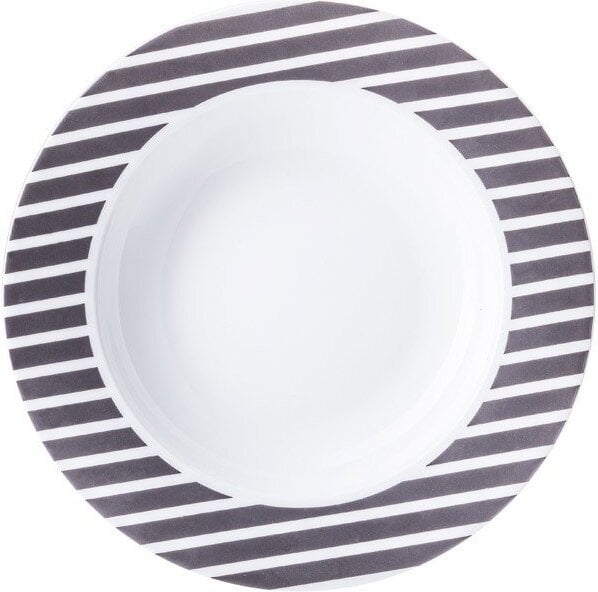 Talerz głęboki Cosmopolitan 22,5 cm Mix & Match czarne pasy