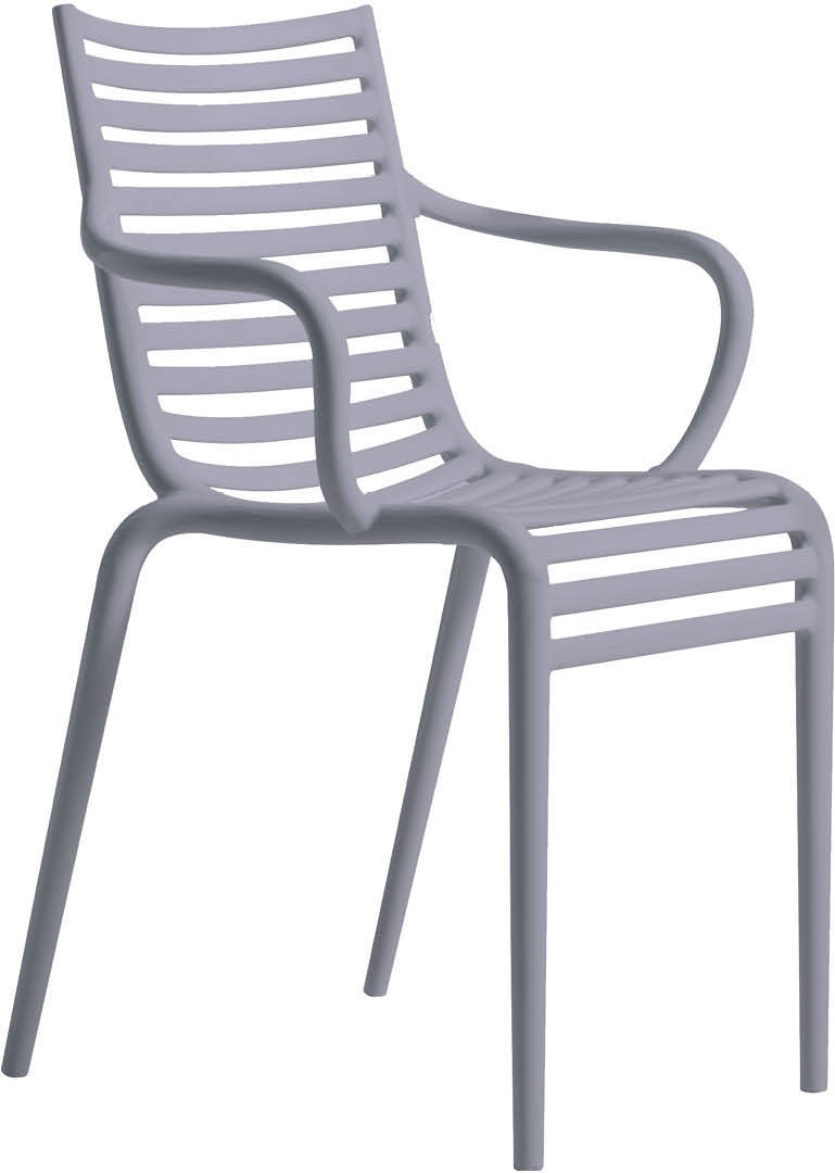 Krzesło Pip-e lawendowe z podłokietnikami