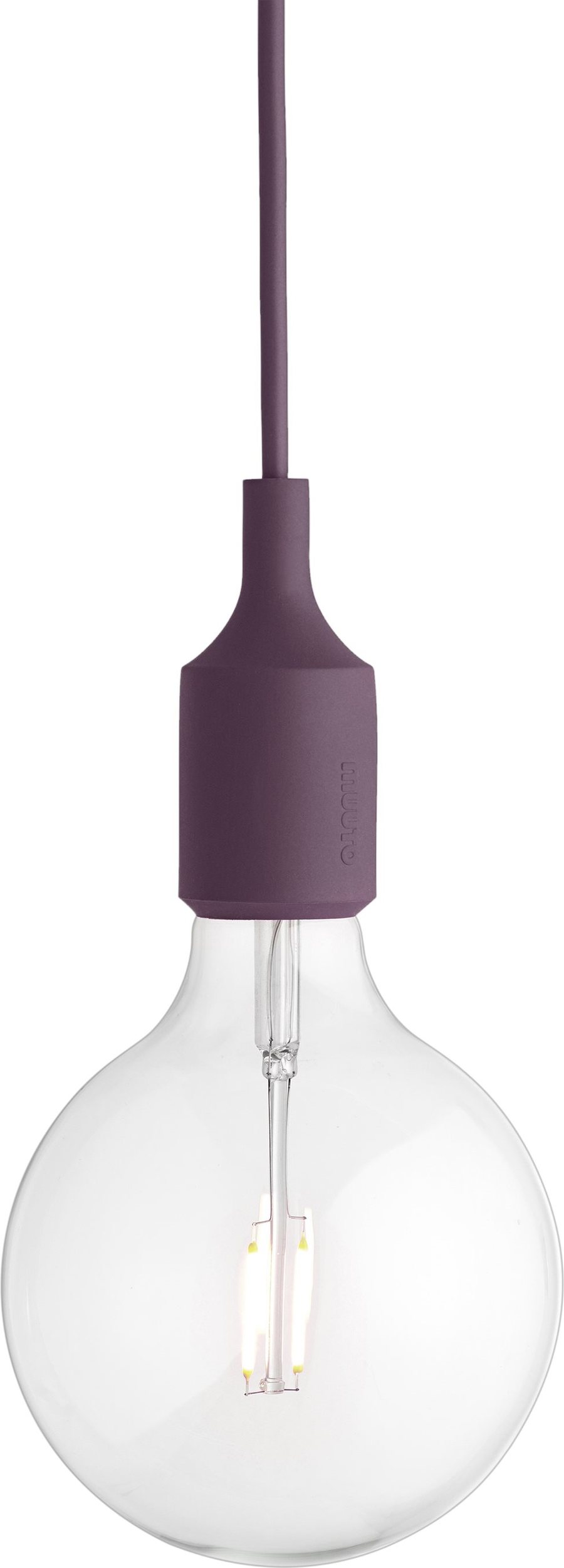 Lampa wisząca Muuto E27 burgundowa