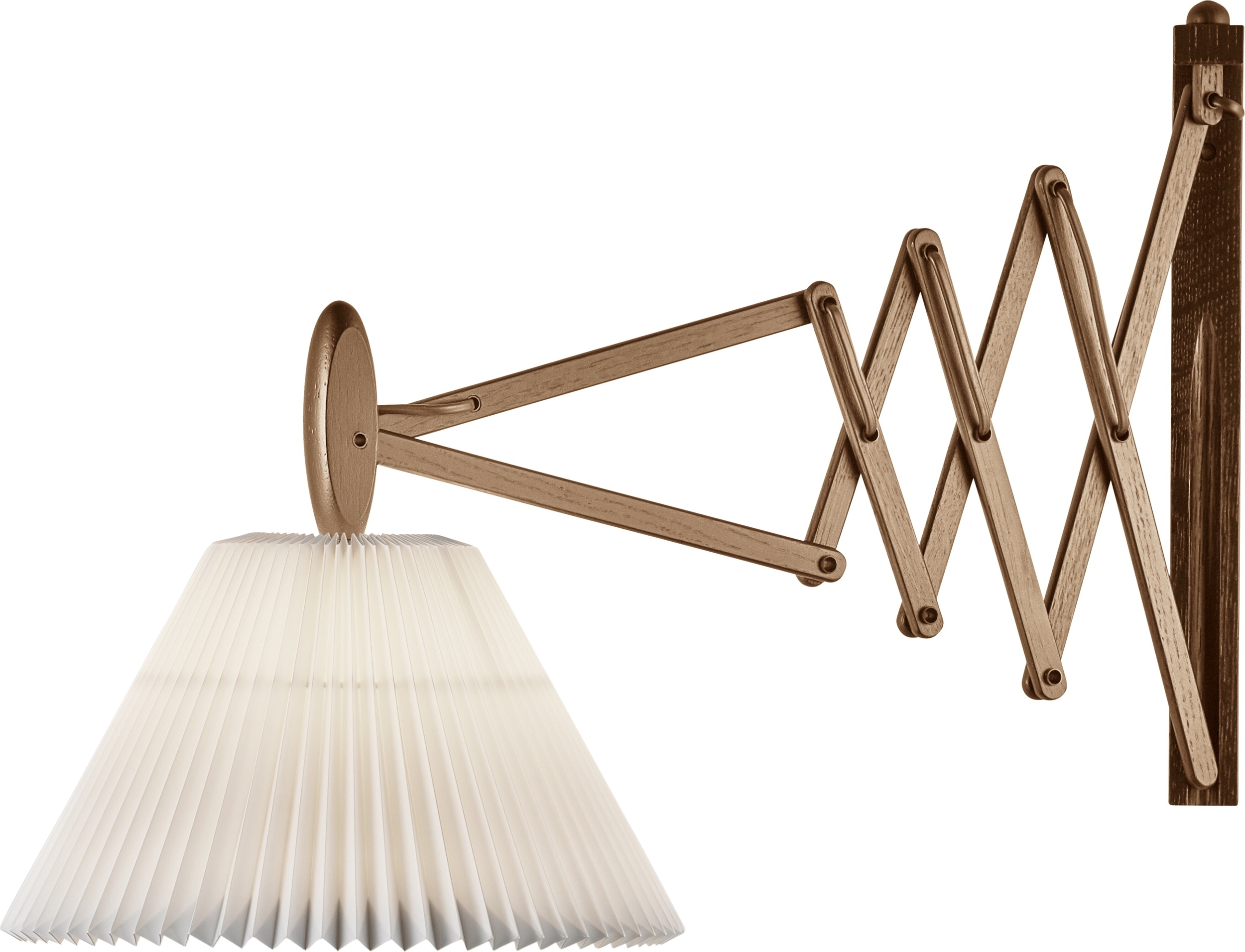 Kinkiet Sax 2-21 jasny dąb z papierowym kloszem