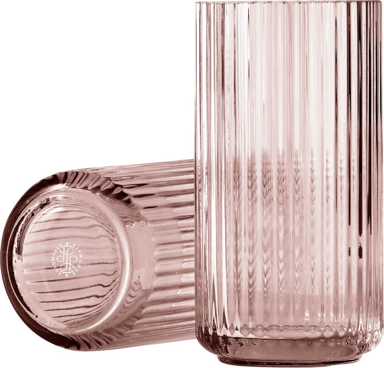 Wazon Lyngby 31 cm burgundy szklany