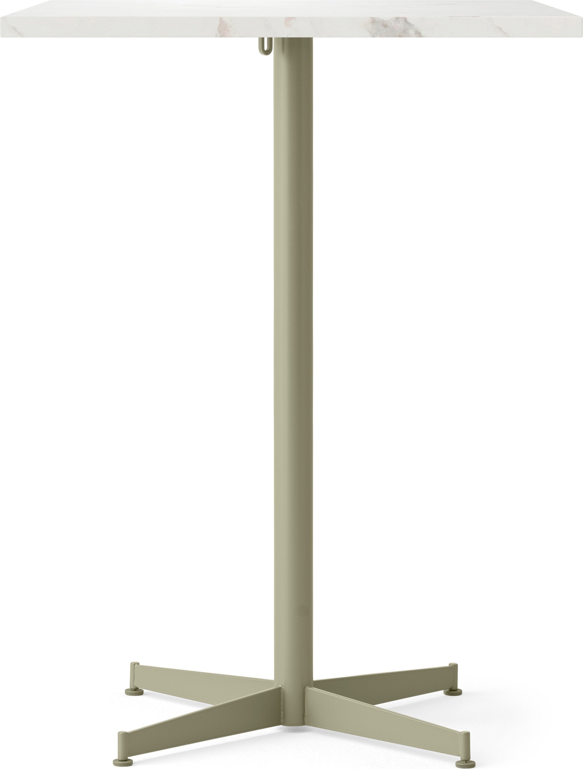 Stół barowy z oliwkową podstawą Nook Star Base Estremoz kwadratowy 93 cm