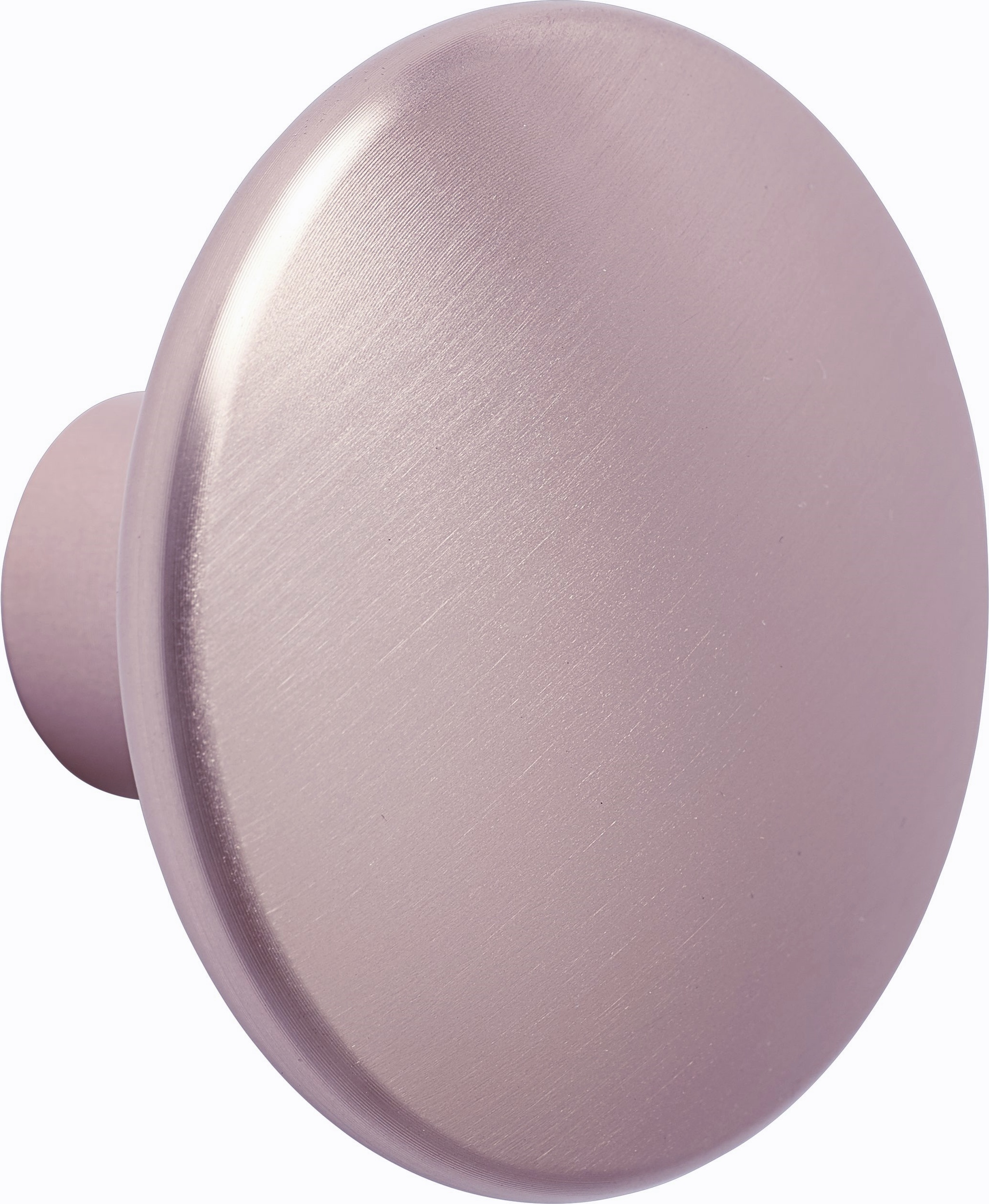 Haczyk ścienny Dots Metal 2,7 cm liliowy