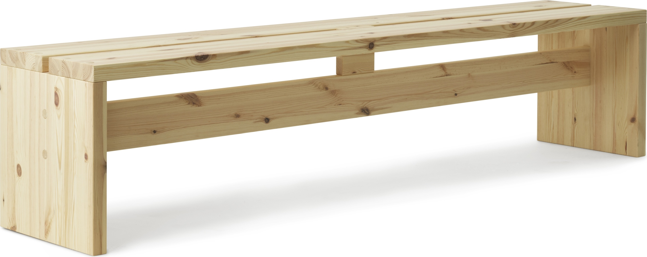 Ławka Stretch 200 cm naturalne drewno