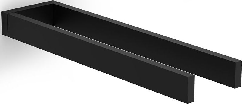 Wieszak reling na ręczniki Contract pionowy czarny mat podwójny