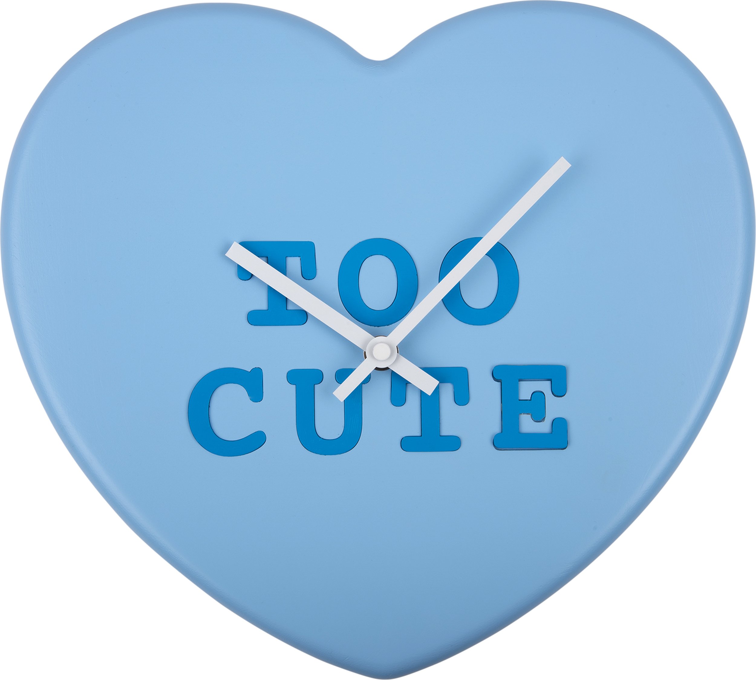 Zegar ścienny Heart Candy Too Cute jasnoniebieski