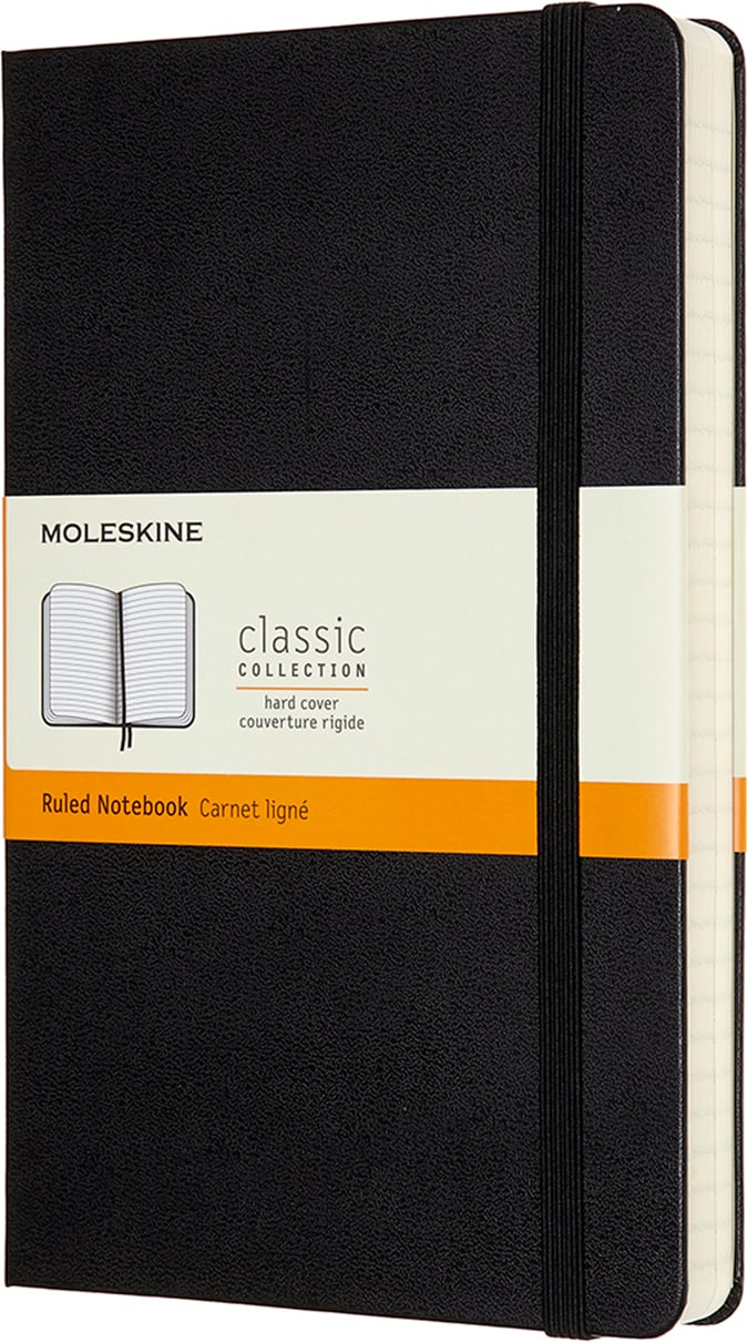 Notes w linię Moleskine Classic L 400 stron czarny twarda oprawa