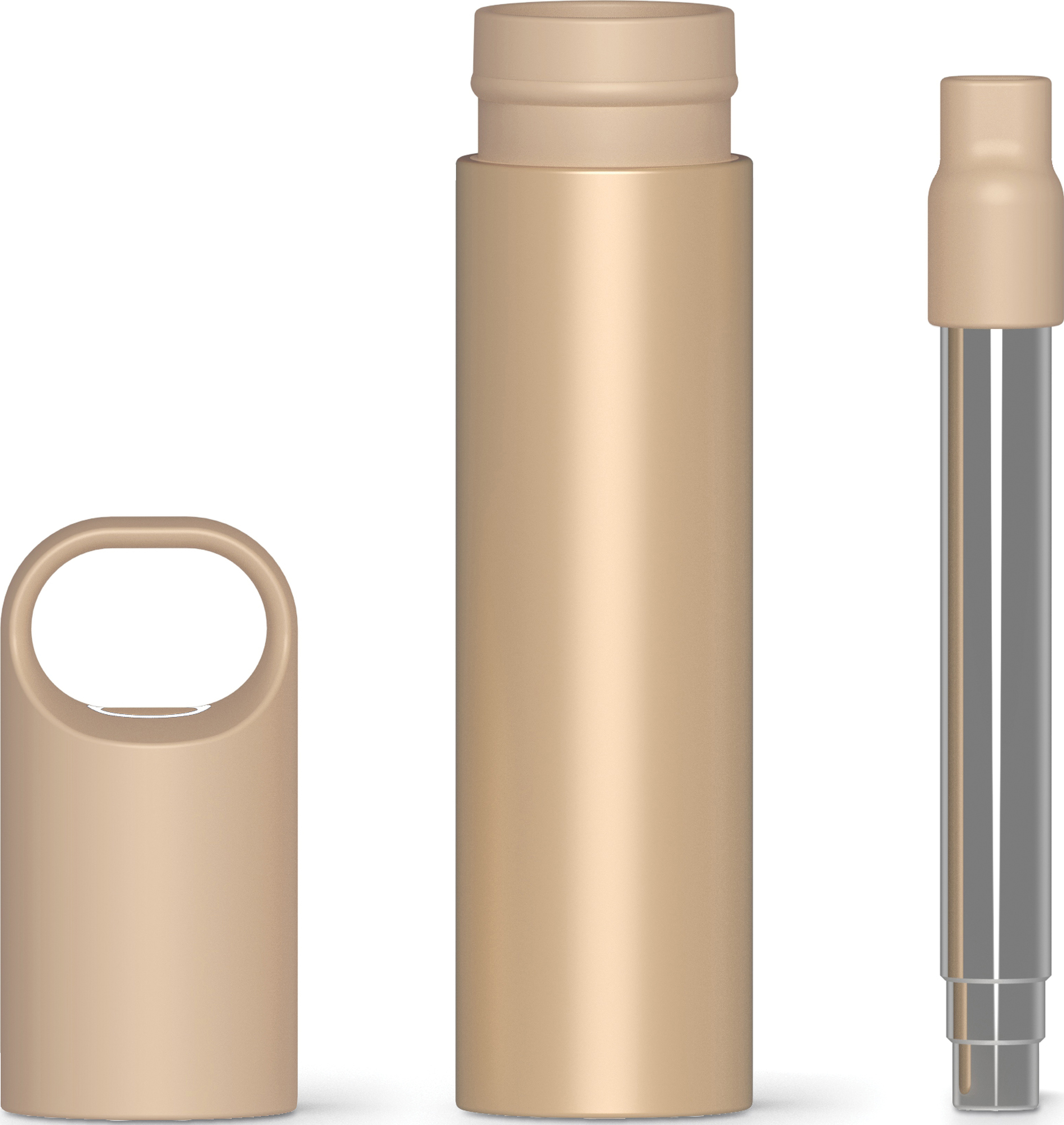 Słomka Nomaday złota z dezynfektorem UV 3 el.